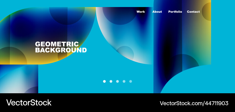 Circle round elements and lines geometric Vector Image