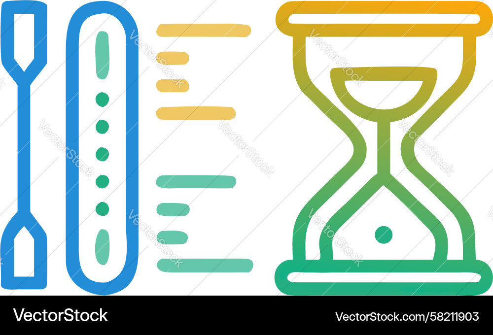 Dynamic Temperature & Time Flow Vector Image