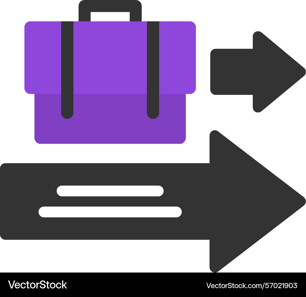 Exit interview flat style icon design vector image