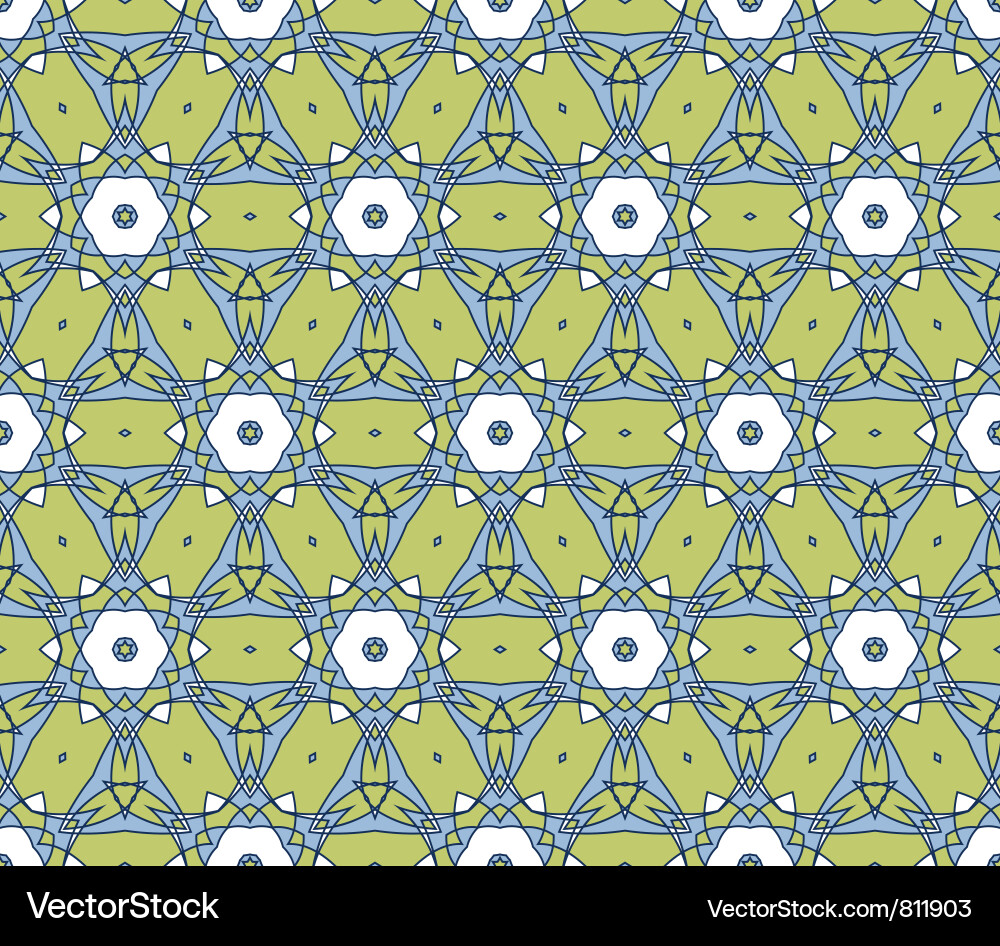 Geometric Mosaic Pattern Vector Image