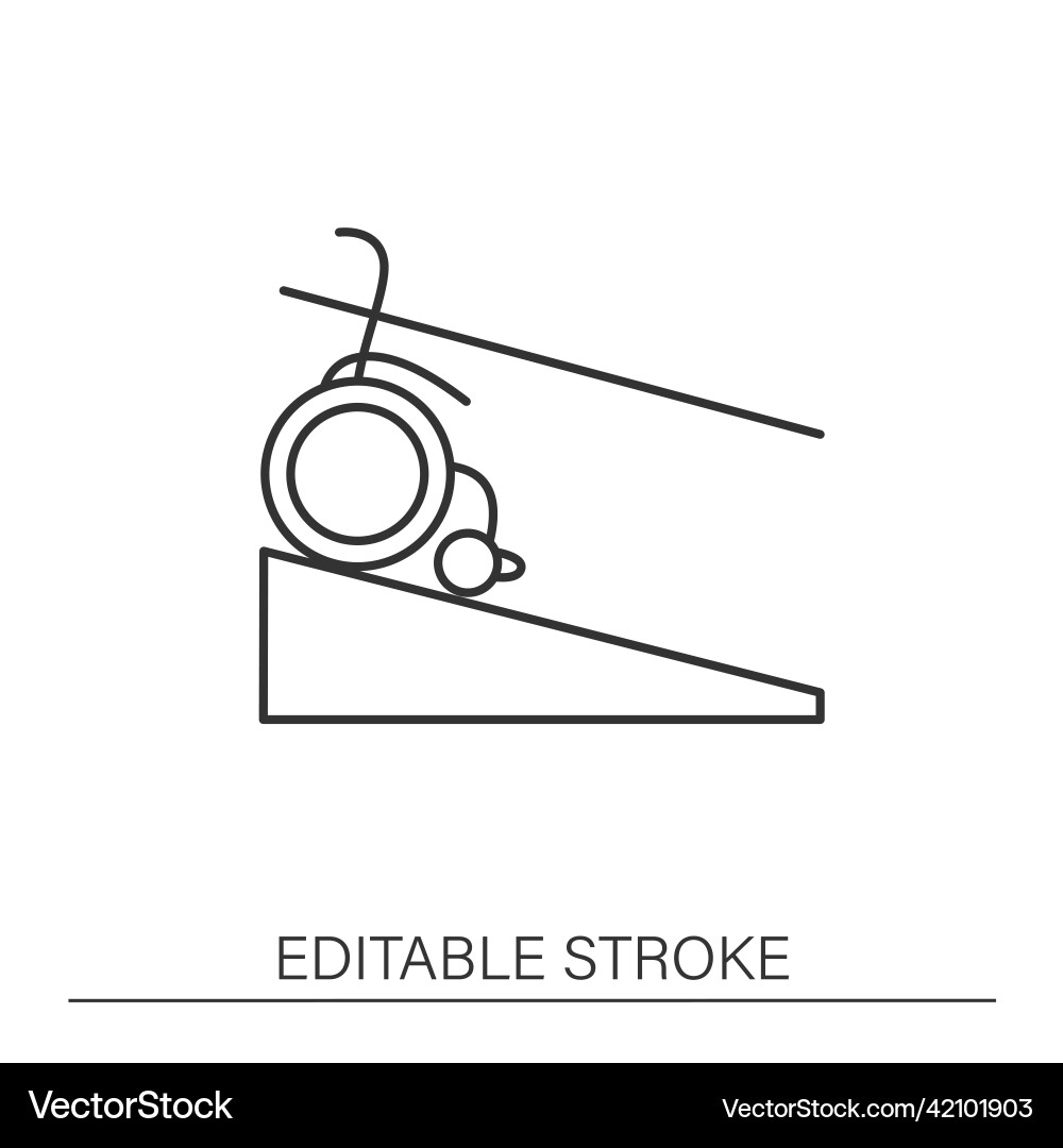 Handrails line icon Vector Image