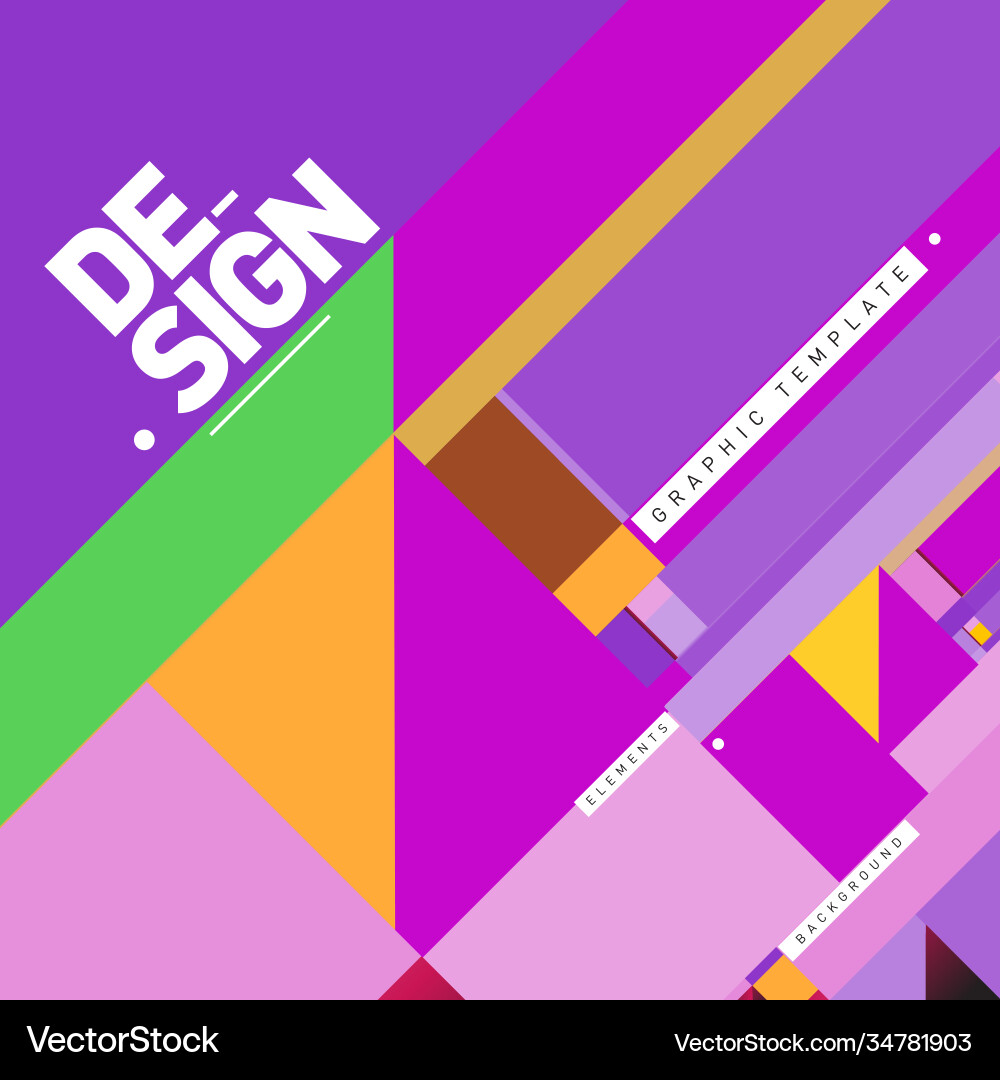 Modern colorful background material design vector image