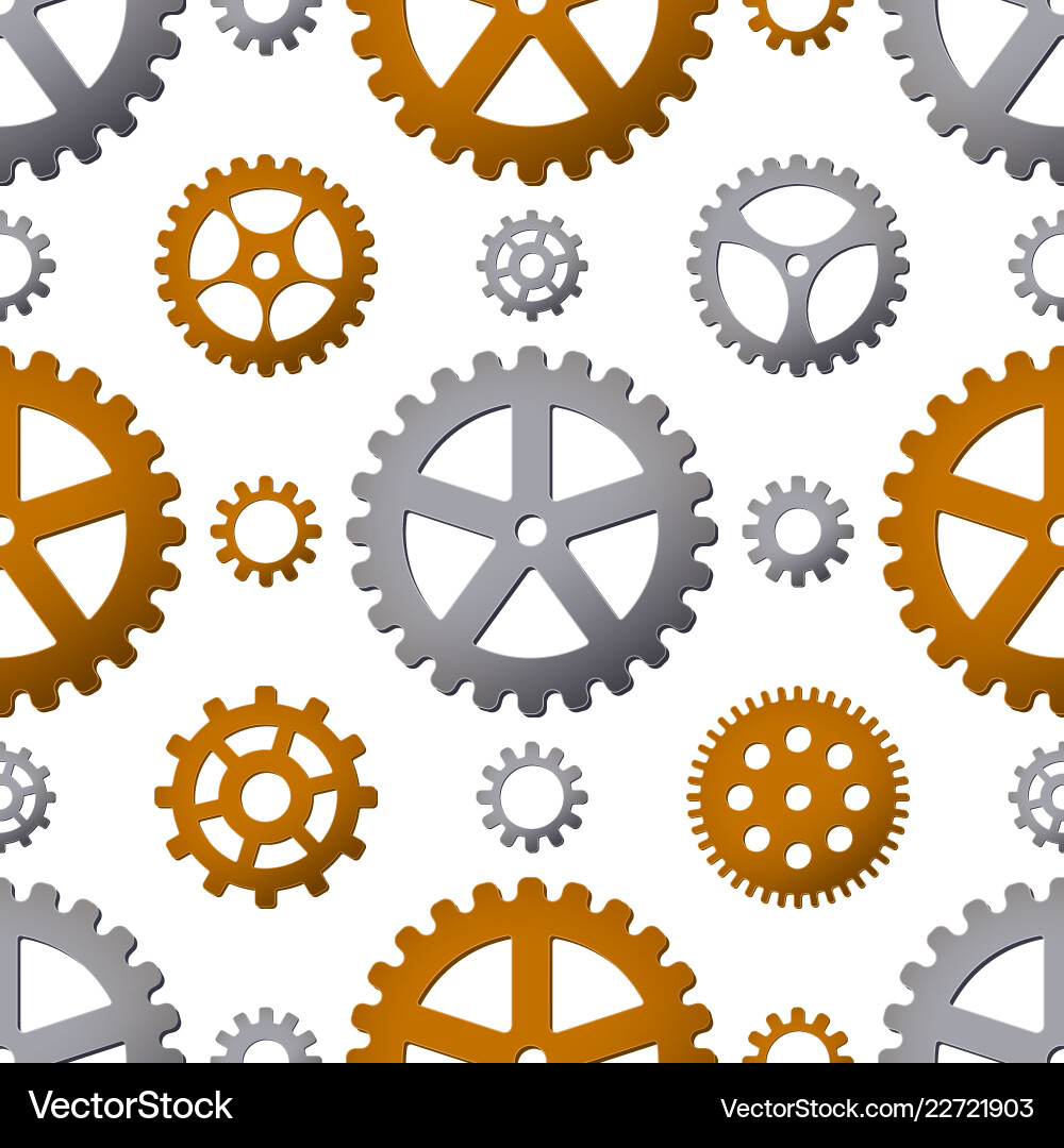 Seamless pattern background with gears Seamless pattern background with gears Vector Image