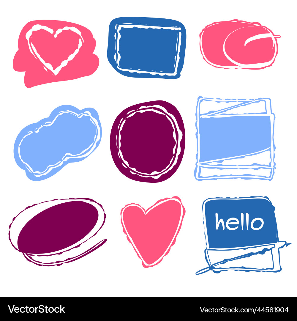 A set of elements for design Vector Image