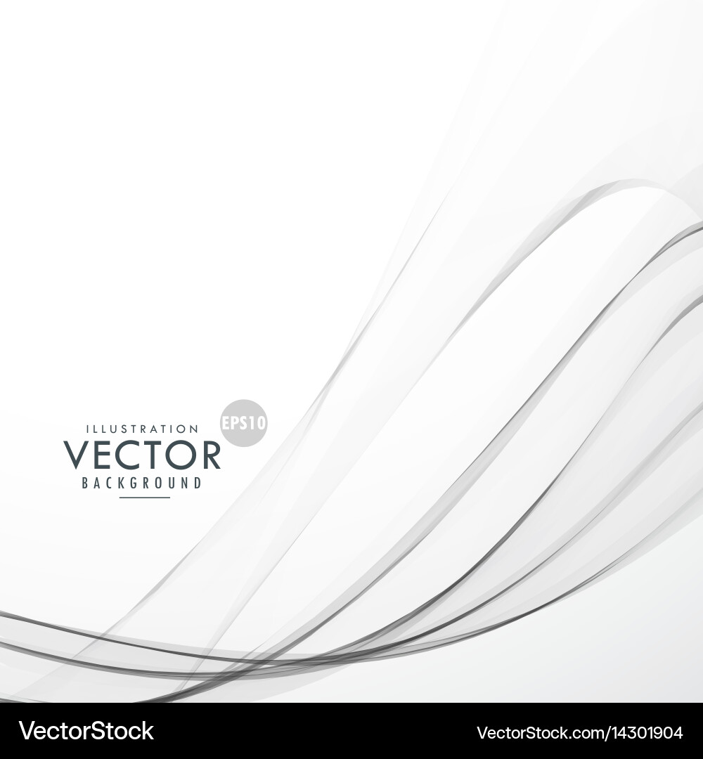 Abstract gray background with wave effect vector image