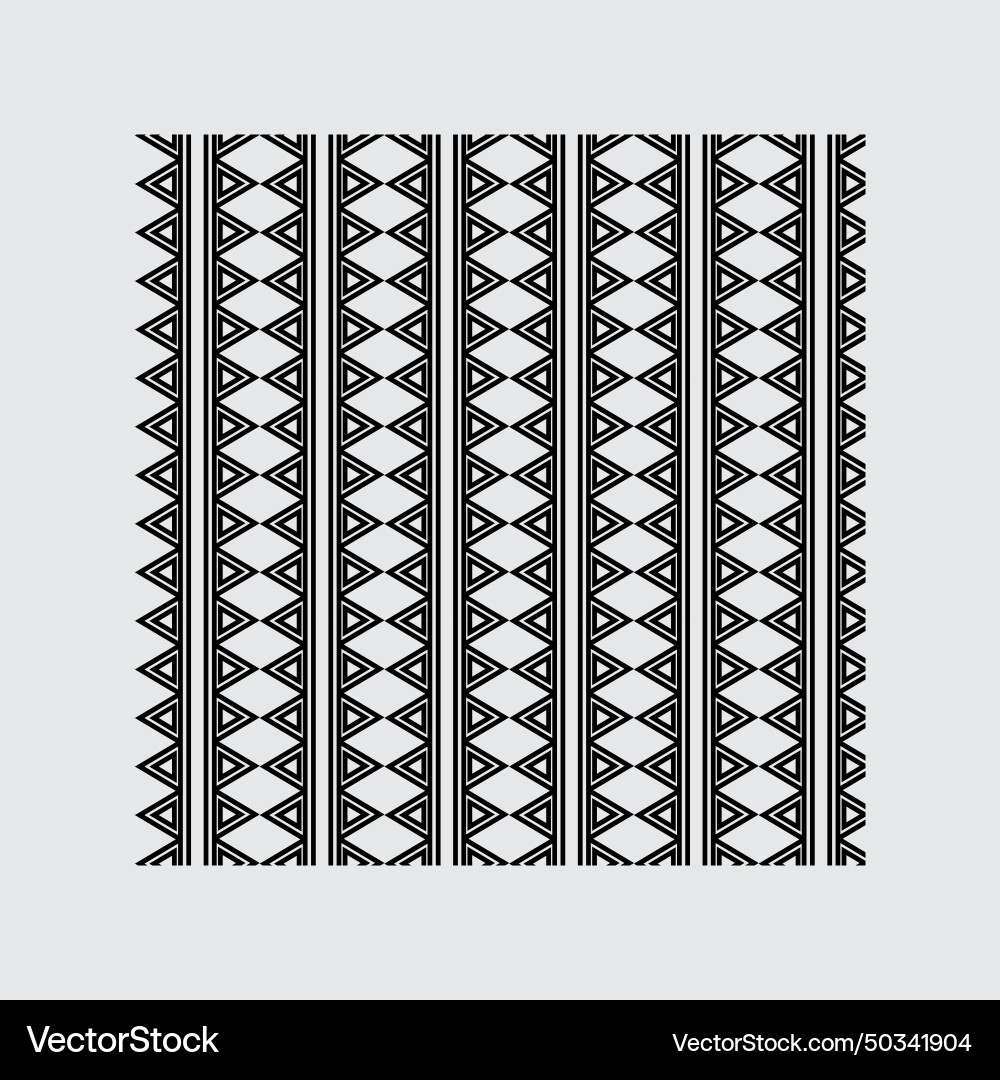 Black and white pattern design template print Vector Image