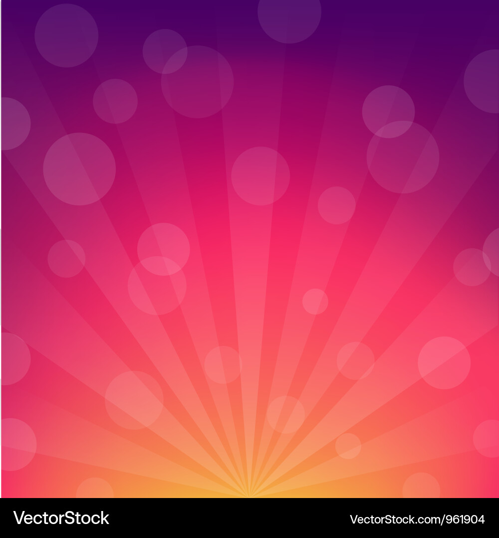 Bokeh Sunburst Background Vector Image