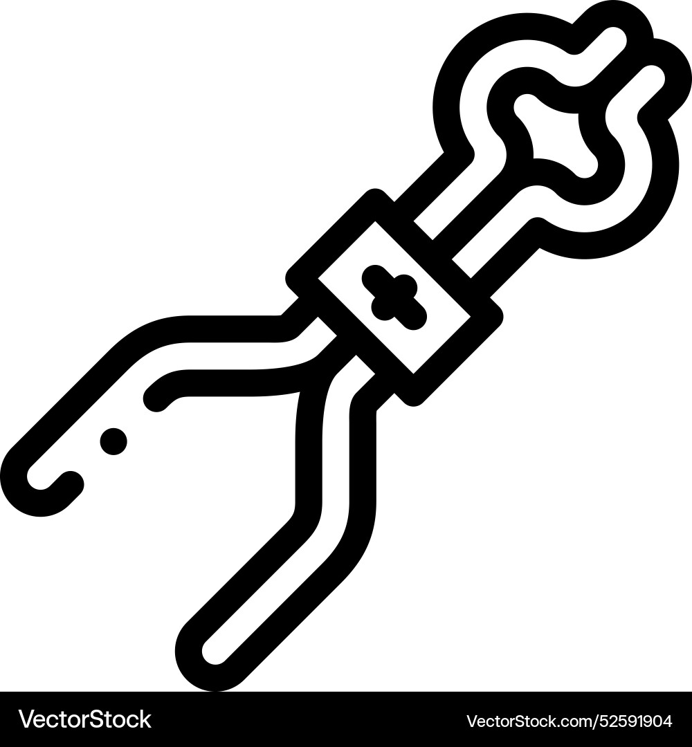 Clipper icon thin linear style design isolated Clipper icon thin linear style design isolated vector image