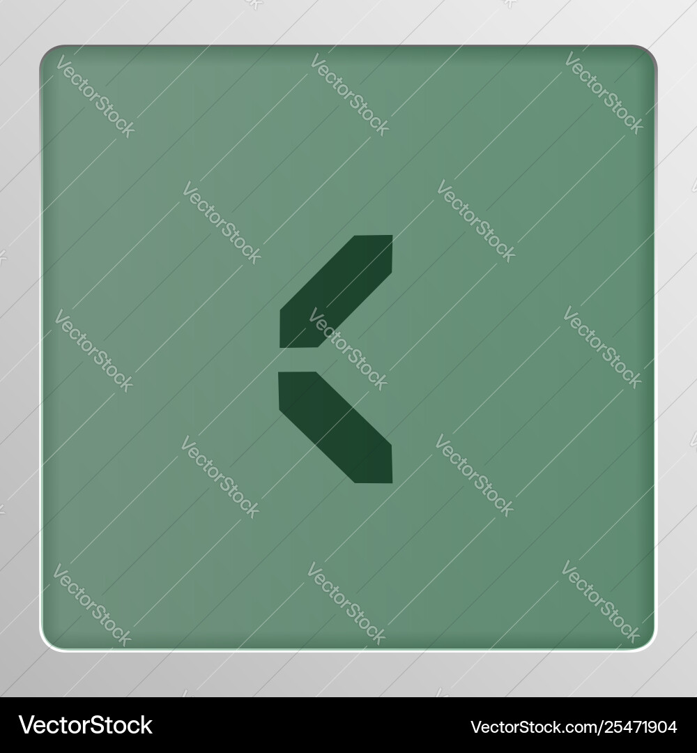 Digital character set typeface on a screen Digital character set typeface on a screen vector image