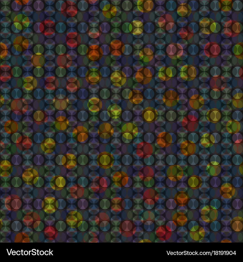 Holographic pattern with overlapped circles Vector Image