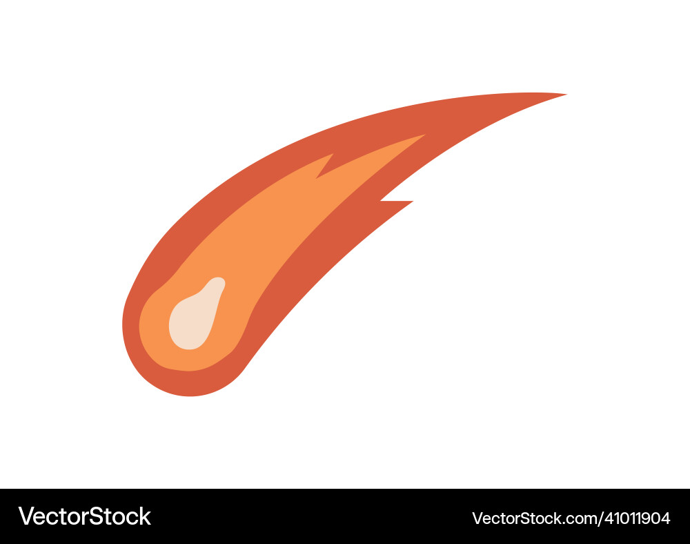 Sketch of comet Sketch of comet Vector Image