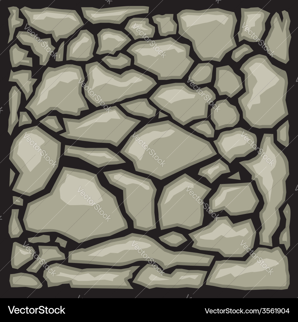 Stone cladding texture set vector image