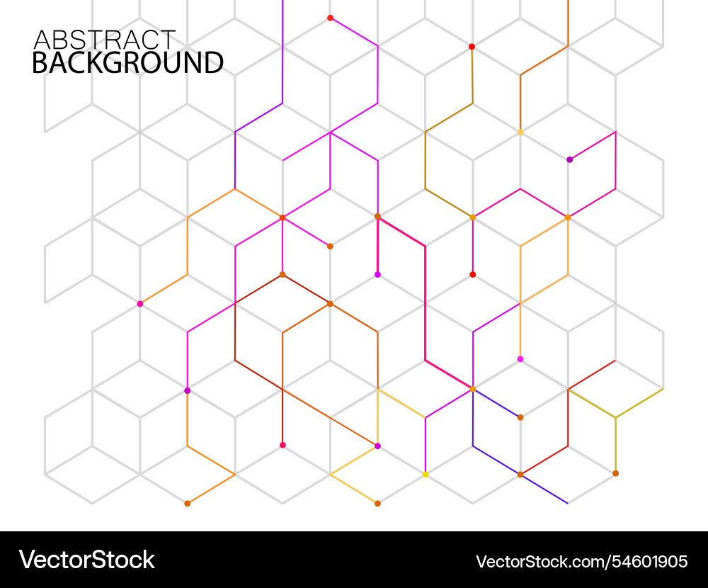 Abstract geometric background with cubes Abstract geometric background with cubes vector image