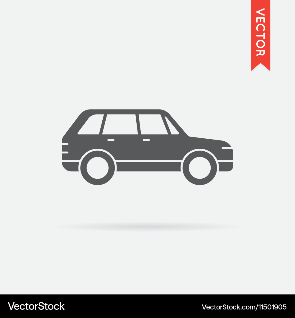 Car icon object image vector image