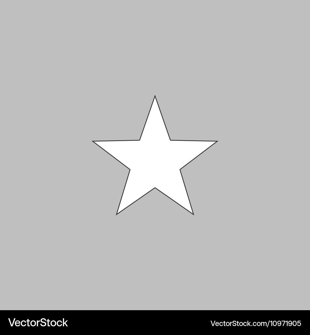 Classic star computer symbol Vector Image