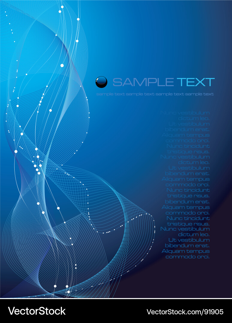 Dynamic Network Lines vector image