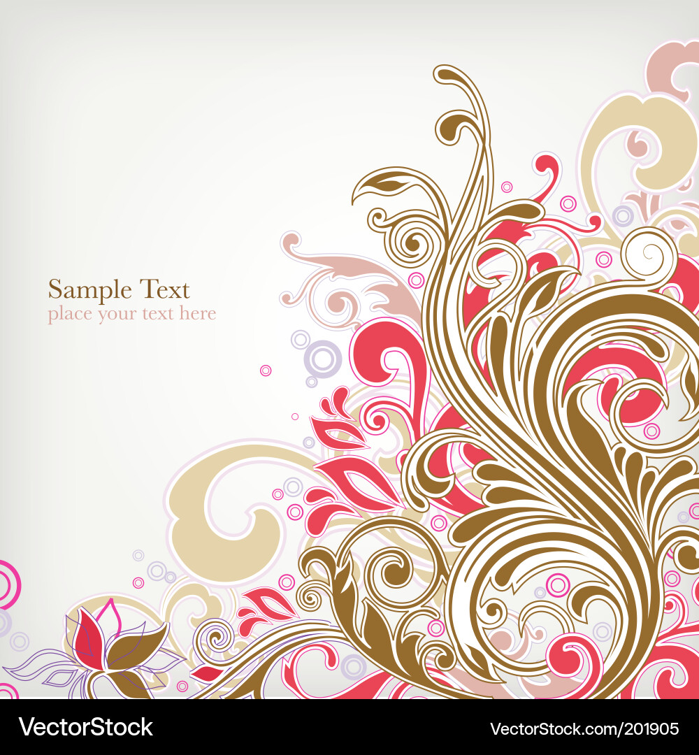 Floral background Vector Image