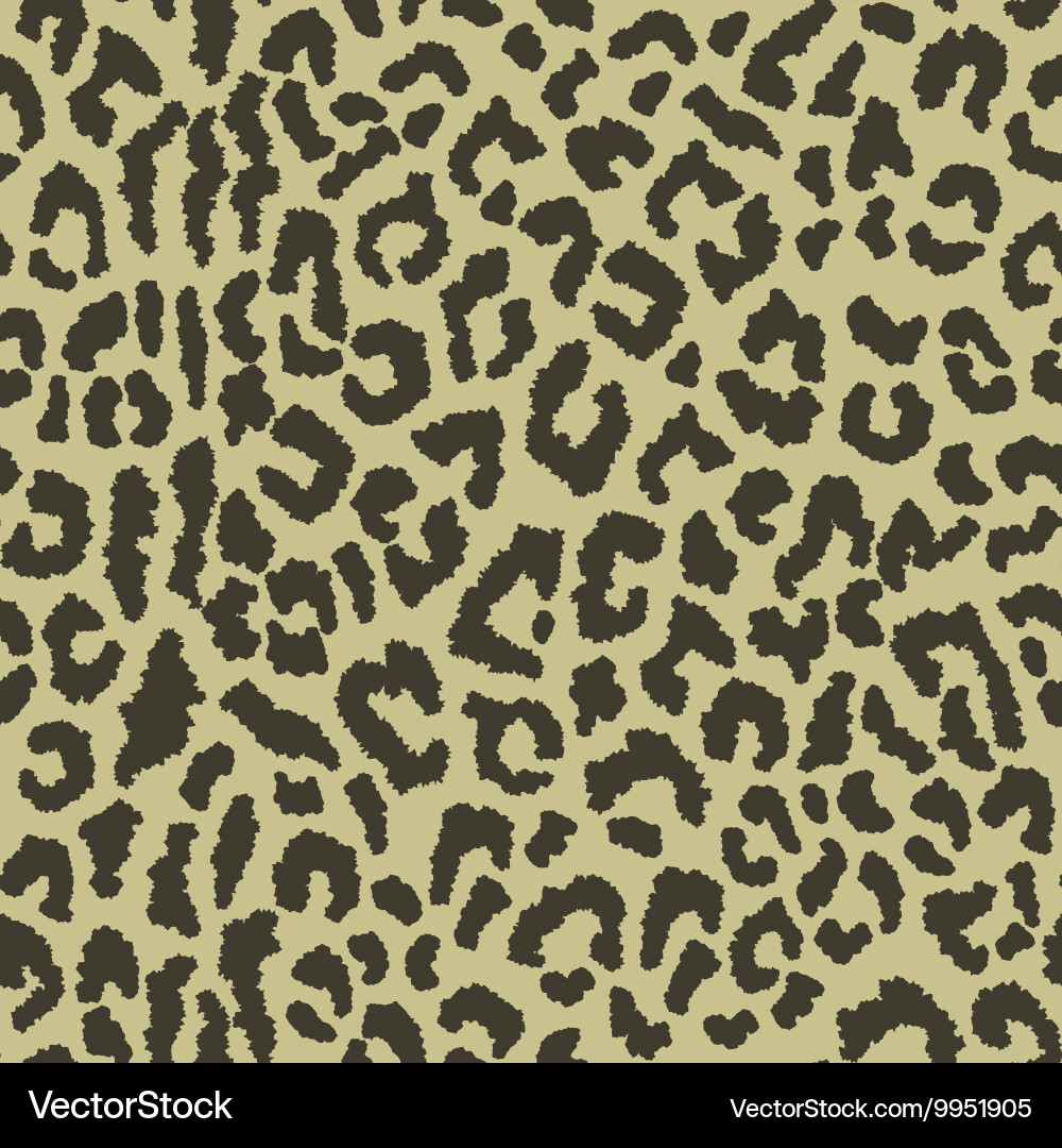 Leopard Print Seamless Pattern vector image