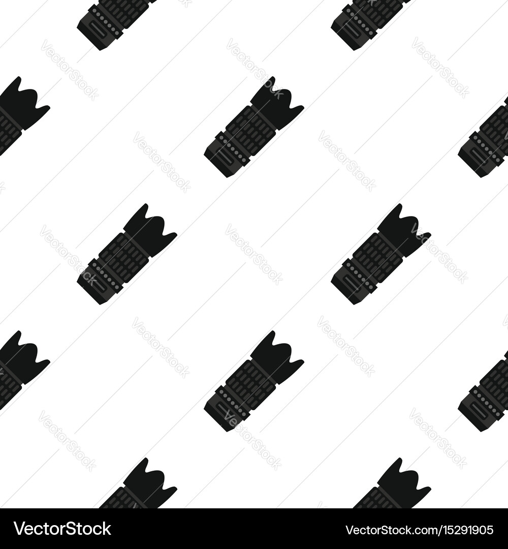 Long objective pattern flat vector image
