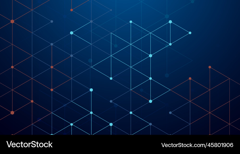 Abstract futuristic technology circuit lines Vector Image