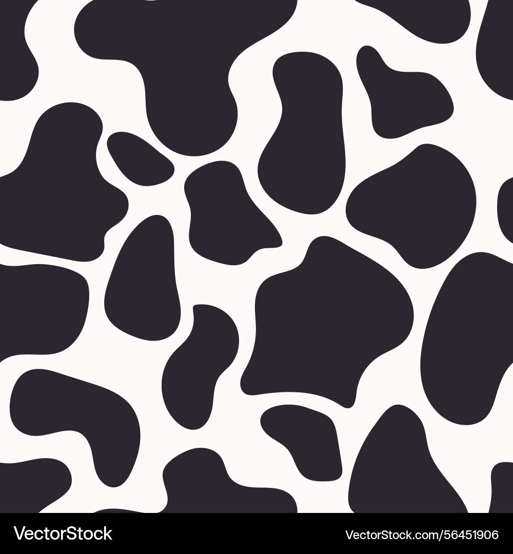 Background with cow pattern Vector Image