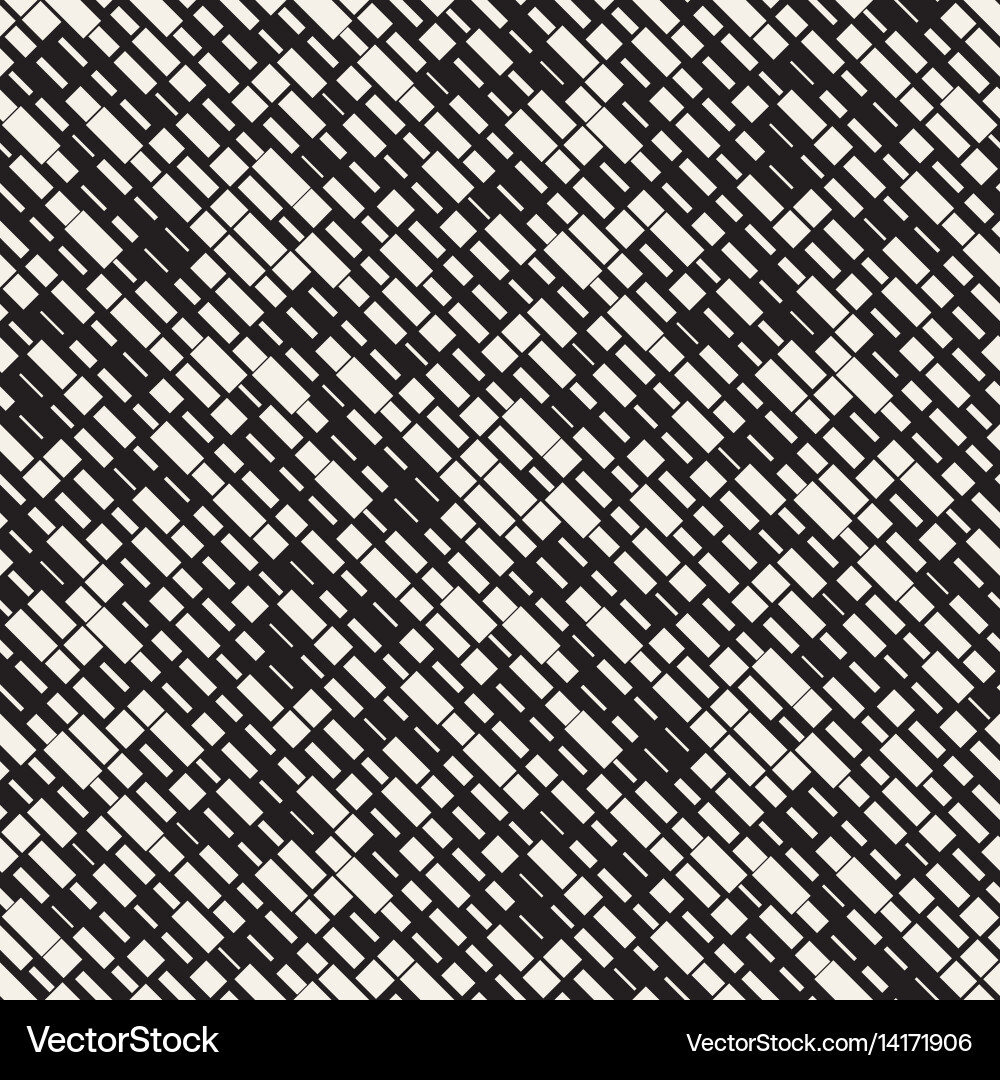Black and White Irregular Grid Pattern Vector Image