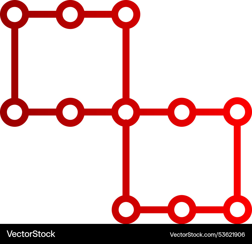 Bounding box line gradient icon vector image