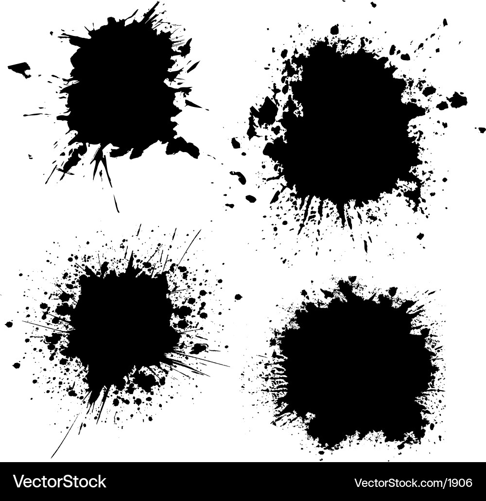 Dark Splatter Effect vector image