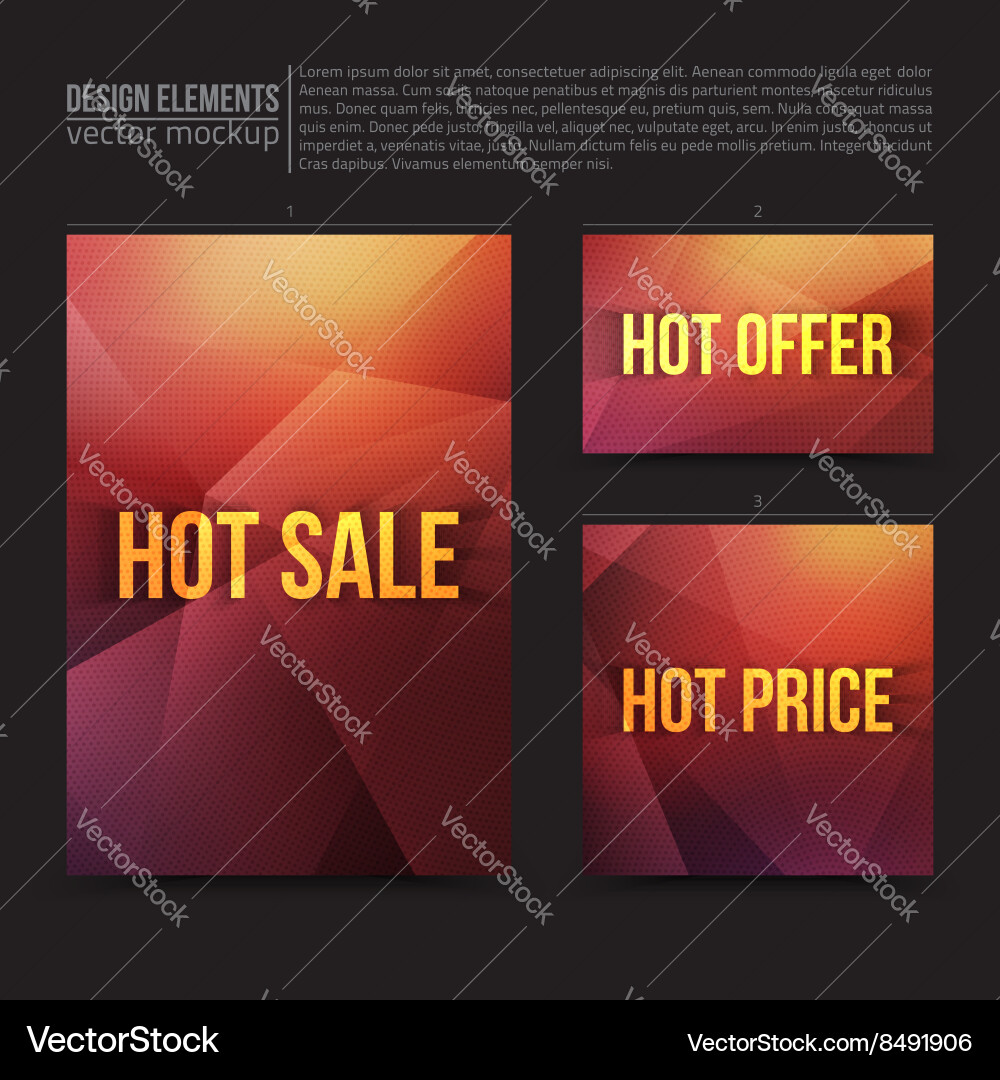 Design elements vector image