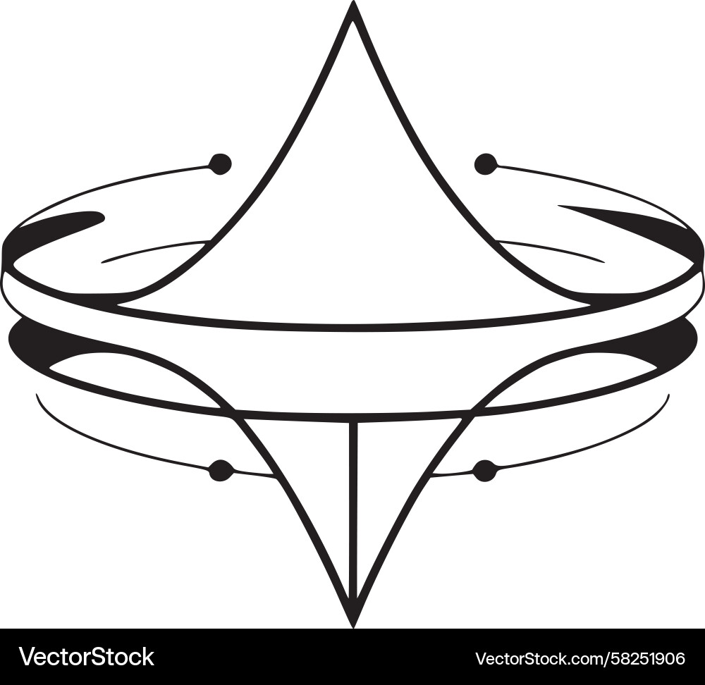 Dynamic Orbital Path Vector Image