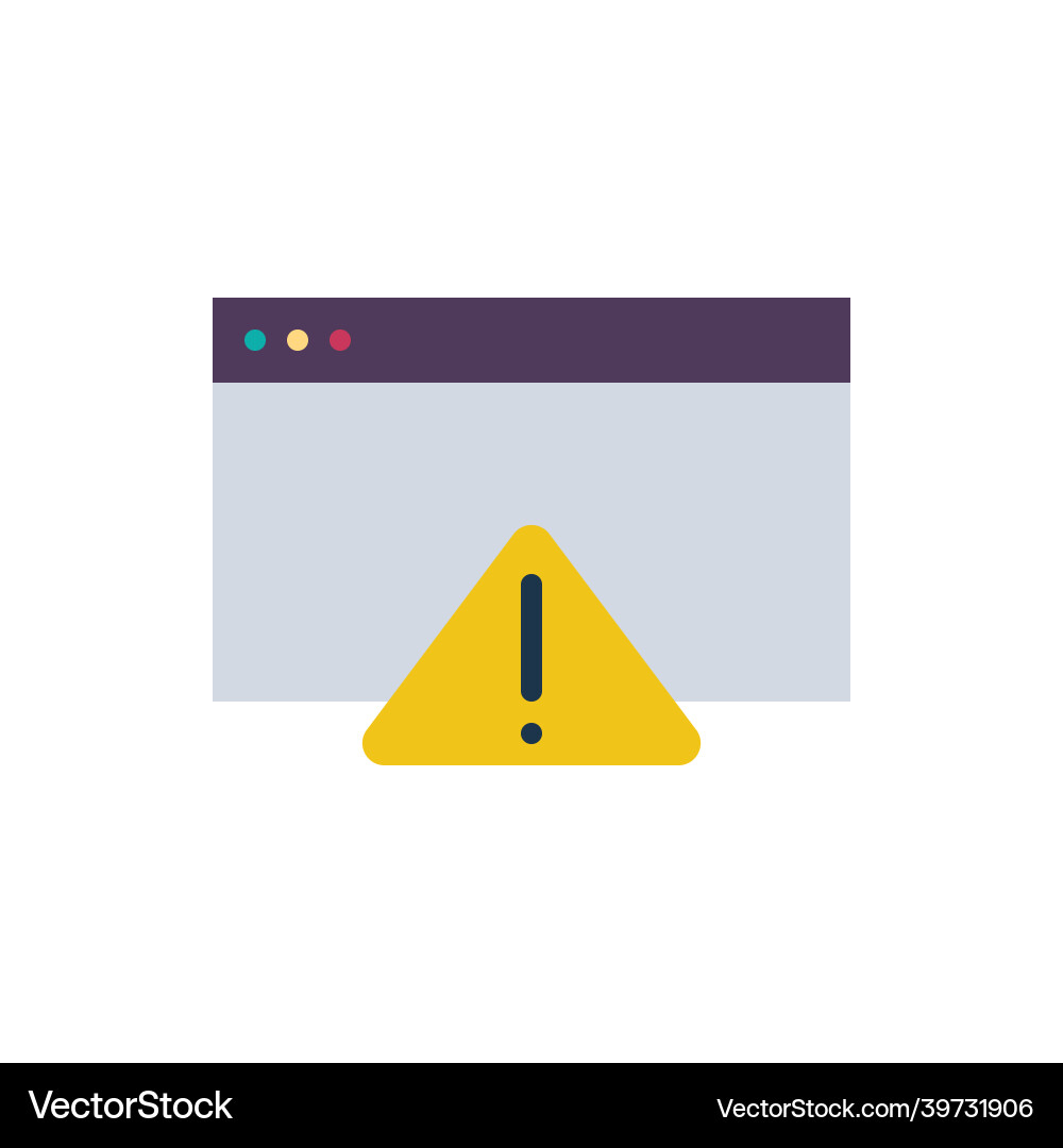 Error icon problem vector image
