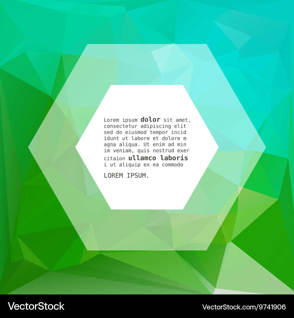 Geometric triangular abstract background vector image