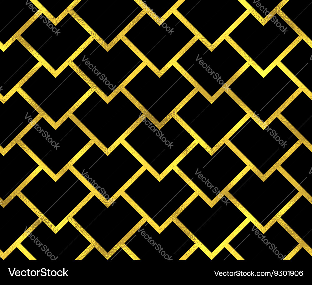 Golden Scaled Pattern Vector Image