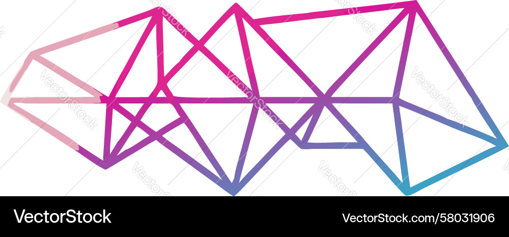 Interlocking Triangular Pattern Vector Image
