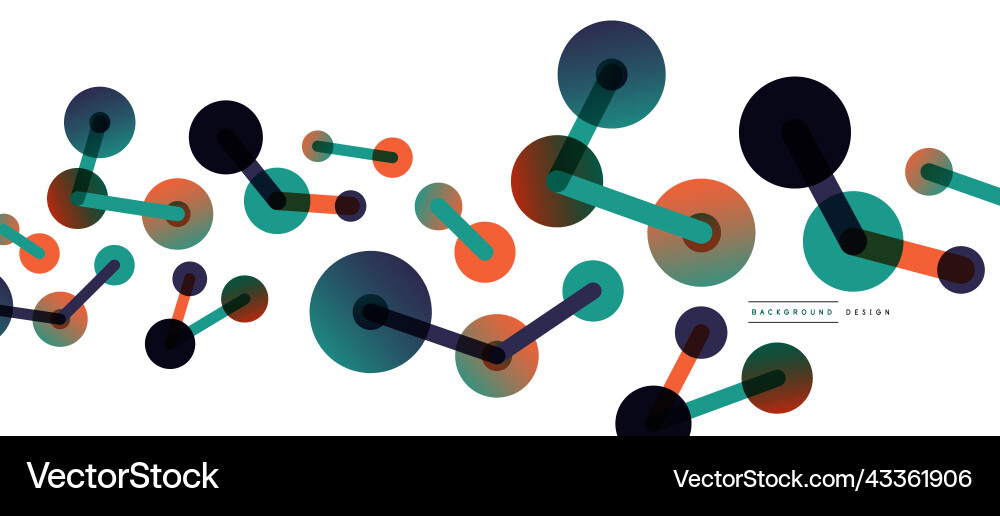 Network concept abstract background dots Vector Image