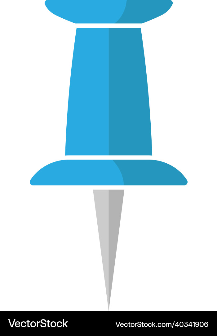 Push pin icon design template isolated Push pin icon design template isolated vector image