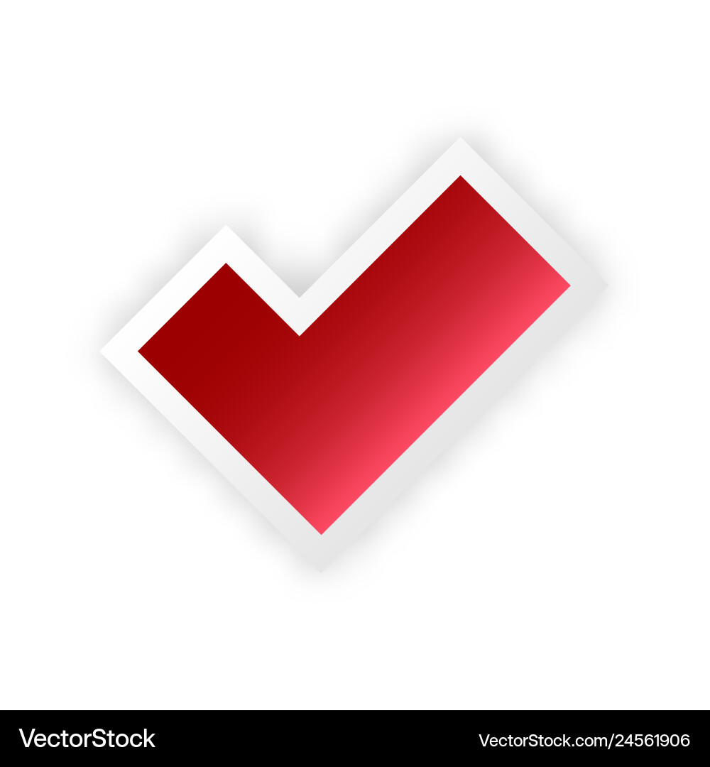 Tick and cross test signs set check marks graphic Tick and cross test signs set check marks graphic vector image