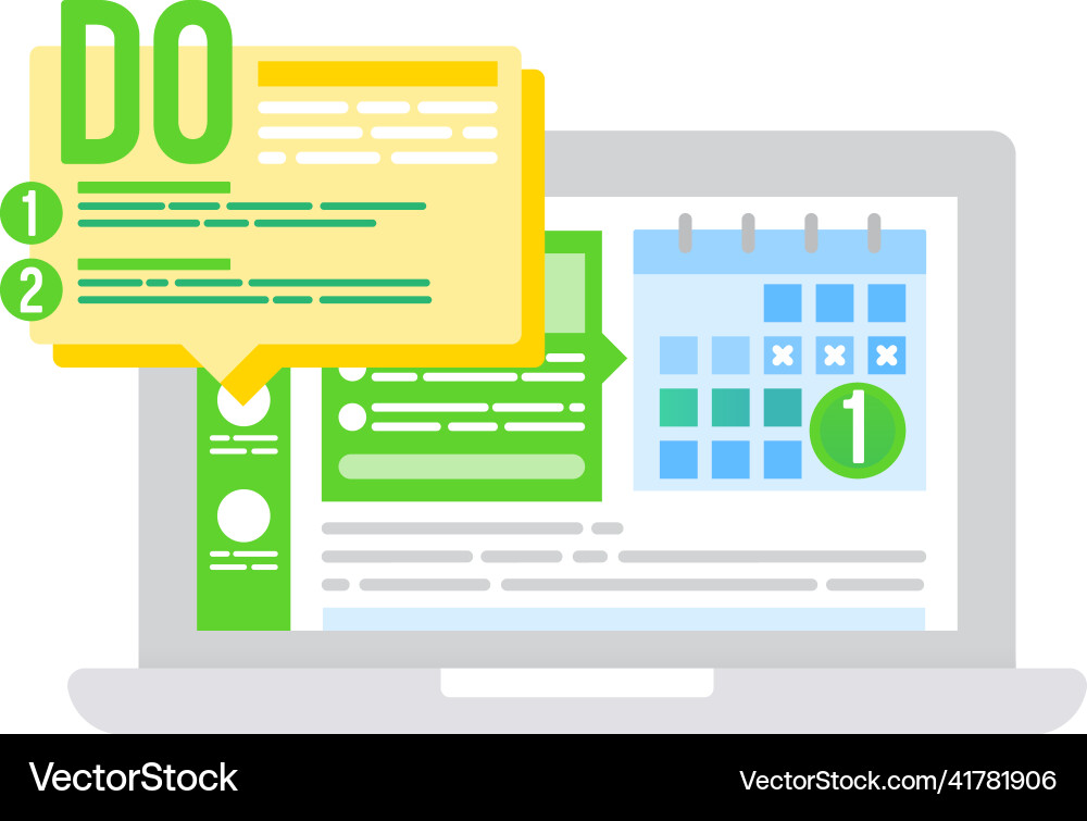 To-do list task mobile application icon vector image