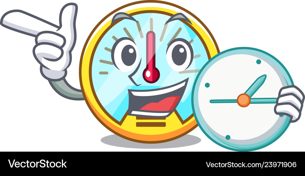 With clock speedometer is displayed in character With clock speedometer is displayed in character vector image