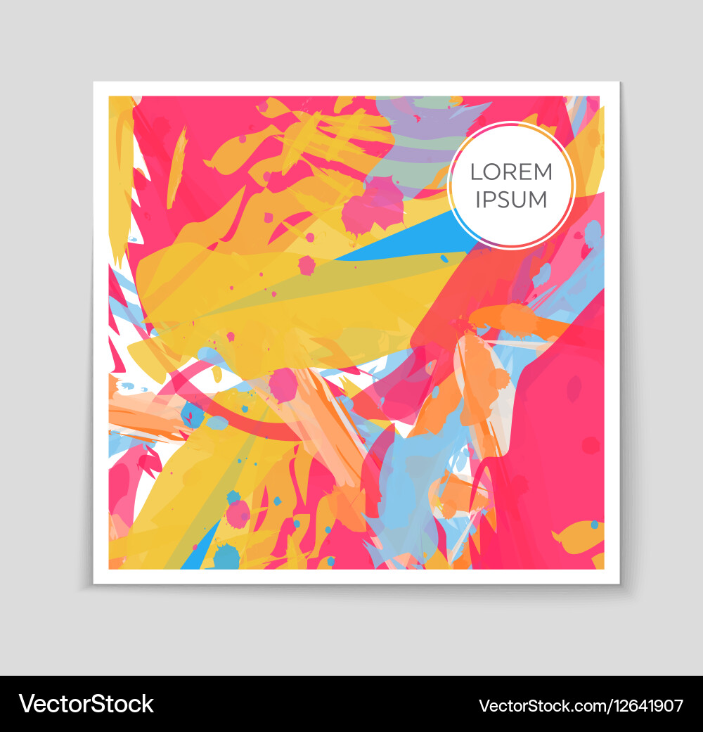 Abstract layout background set for art vector image