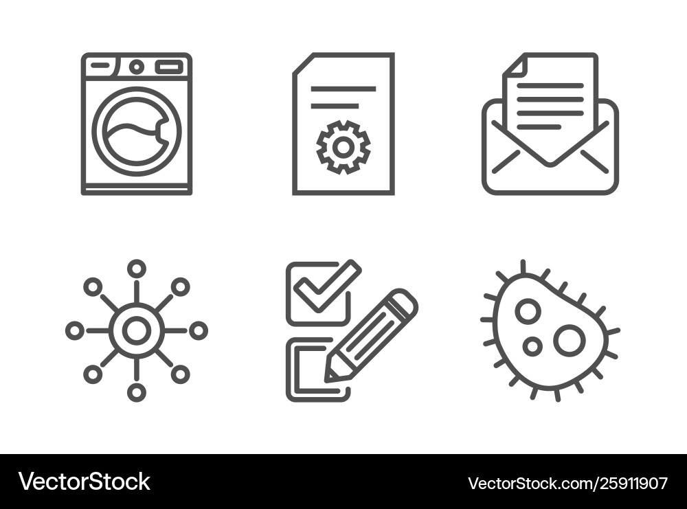Checkbox file settings and multichannel icons set Checkbox file settings and multichannel icons set Vector Image