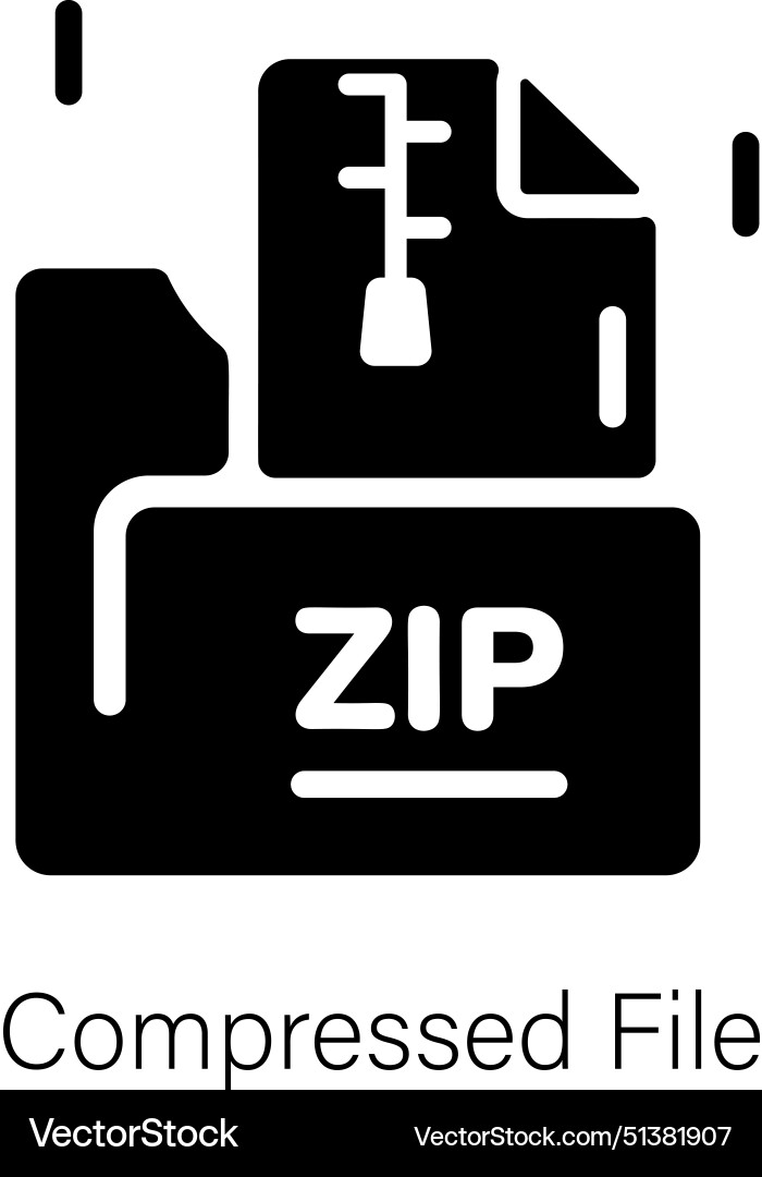 Compressed file vector image