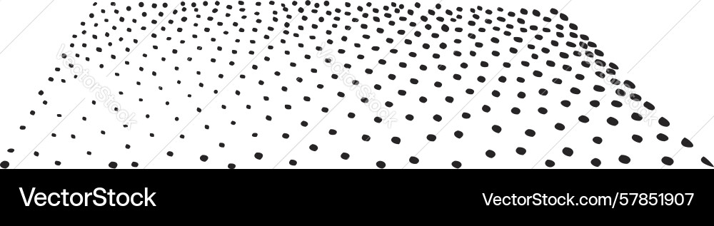 Fading halftone dot gradient for subtle abstract Vector Image