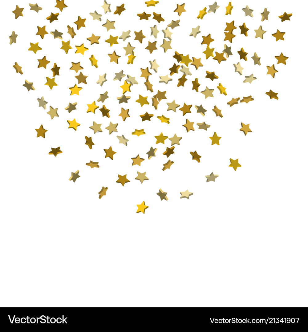 Falling confetti stars Falling confetti stars vector image