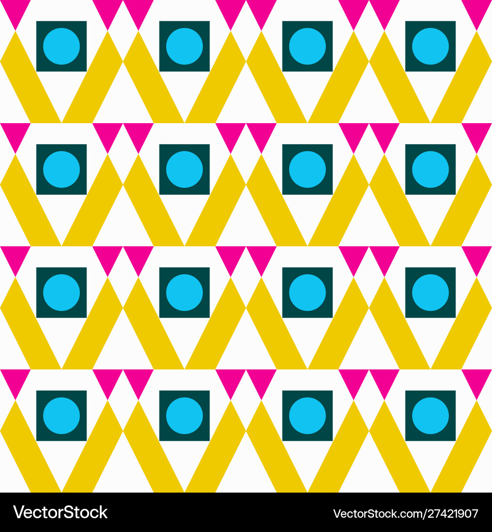 Geometric abstract color seamless pattern quality Geometric abstract color seamless pattern quality vector image