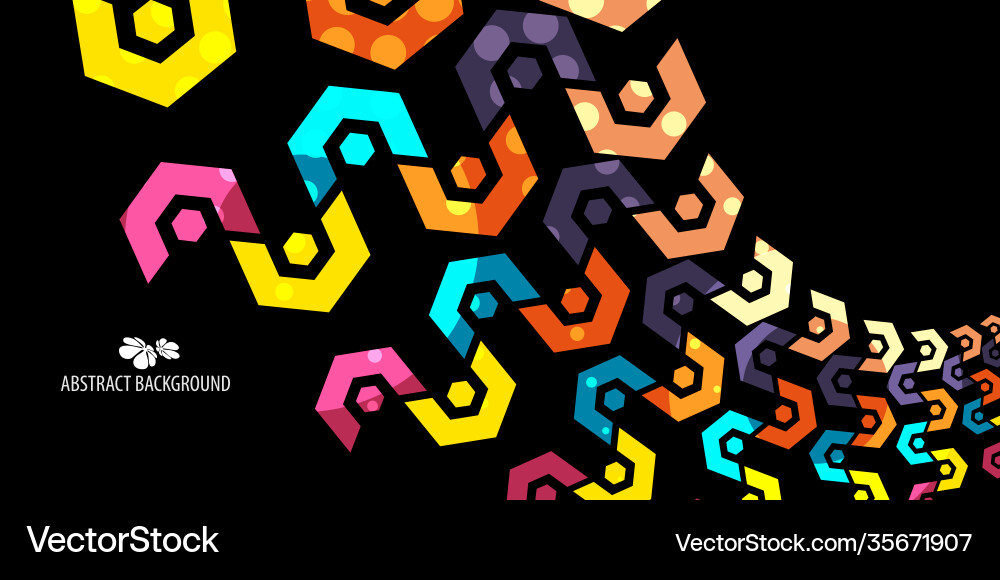 Geometric colorful abstract background Geometric colorful abstract background Vector Image