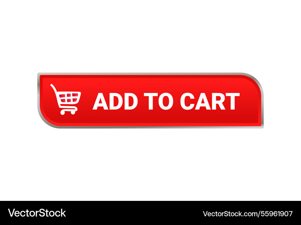 High Contrast Add to Cart Button vector image