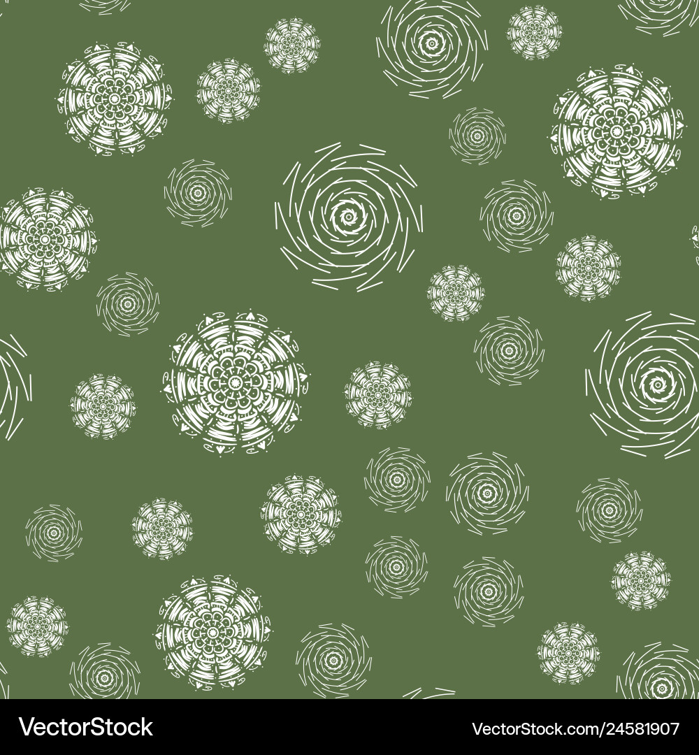 Mandala seamless pattern on a colored background Mandala seamless pattern on a colored background vector image