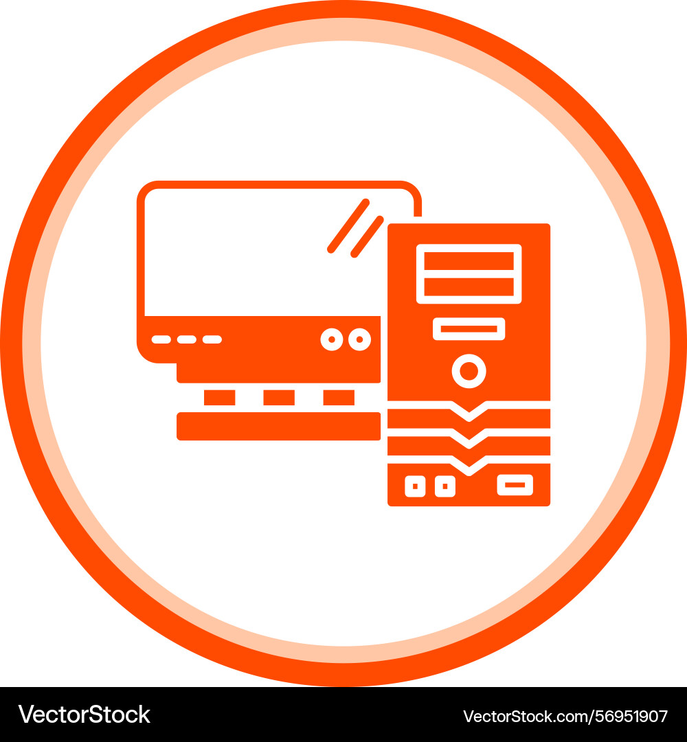 Personal computer icon Vector Image