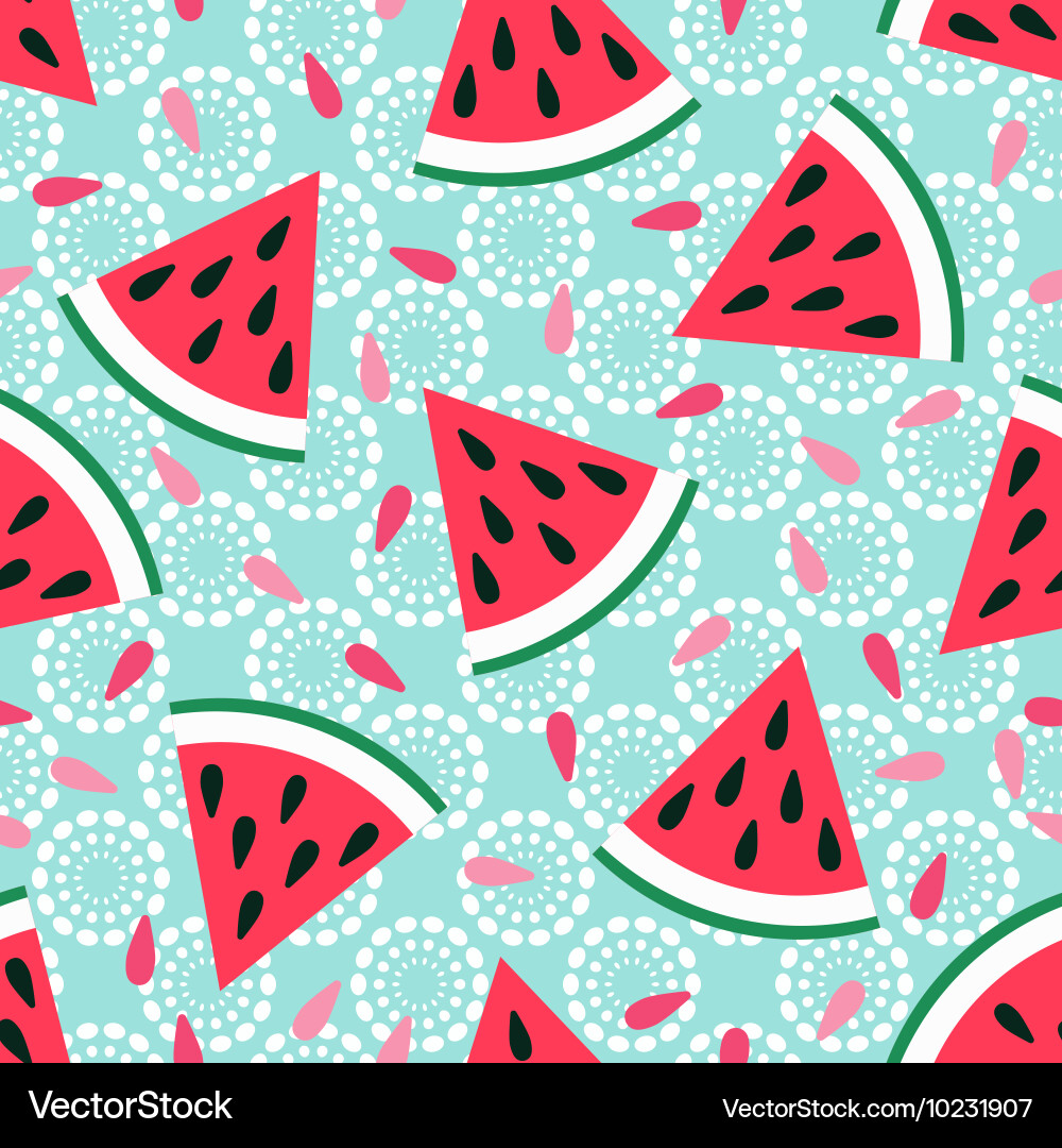 Watermelon Slice Pattern vector image